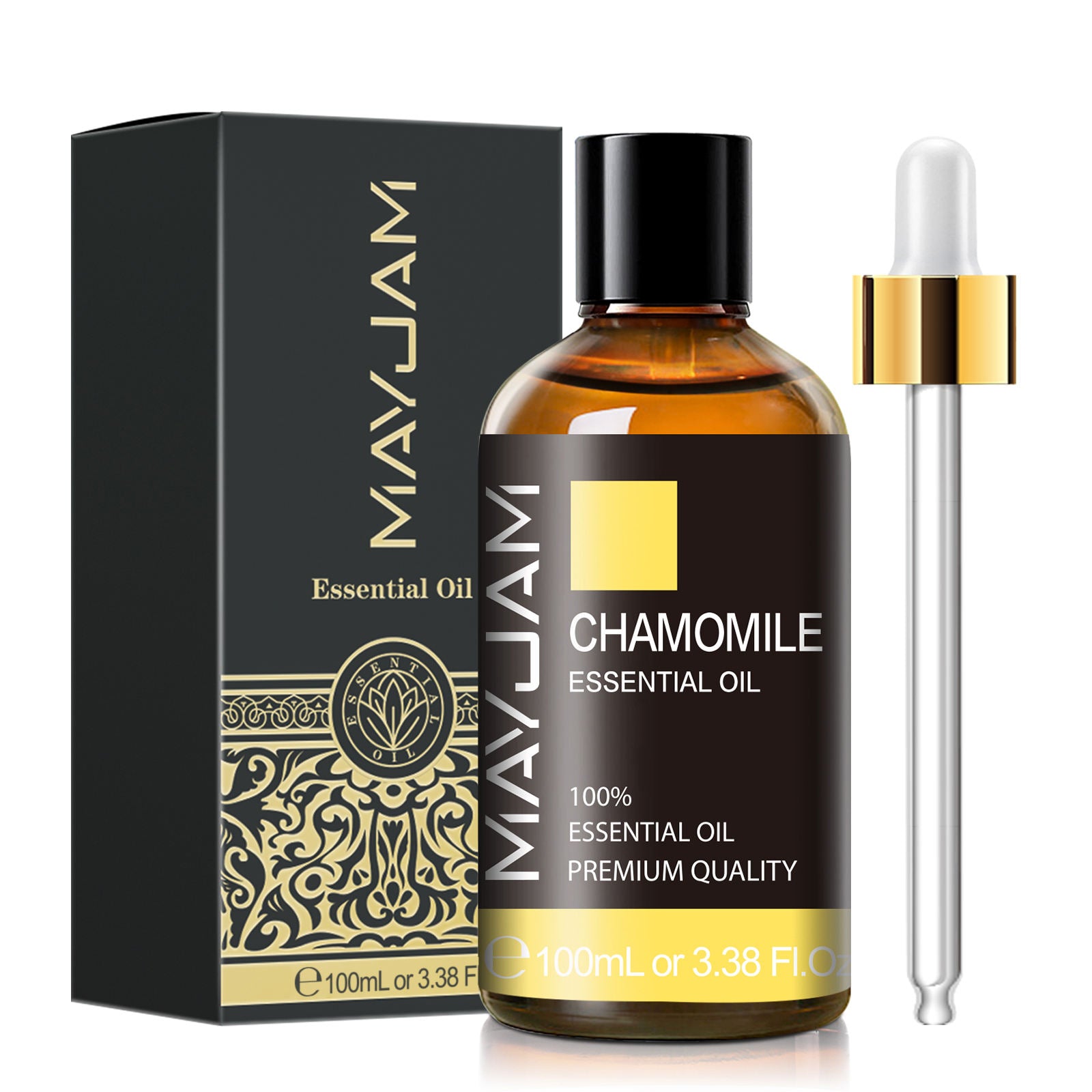 Chamomile Essential Oil 100ml | Natural Aromatherapy | Mayjam Basil - 100ml