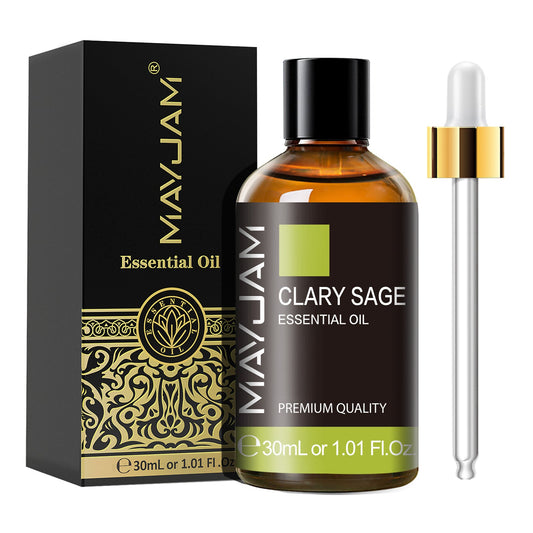 Clary Sage Essential Oil 30ml | Natural Aromatherapy Scent | Mayjam Clary Sage - 30ml