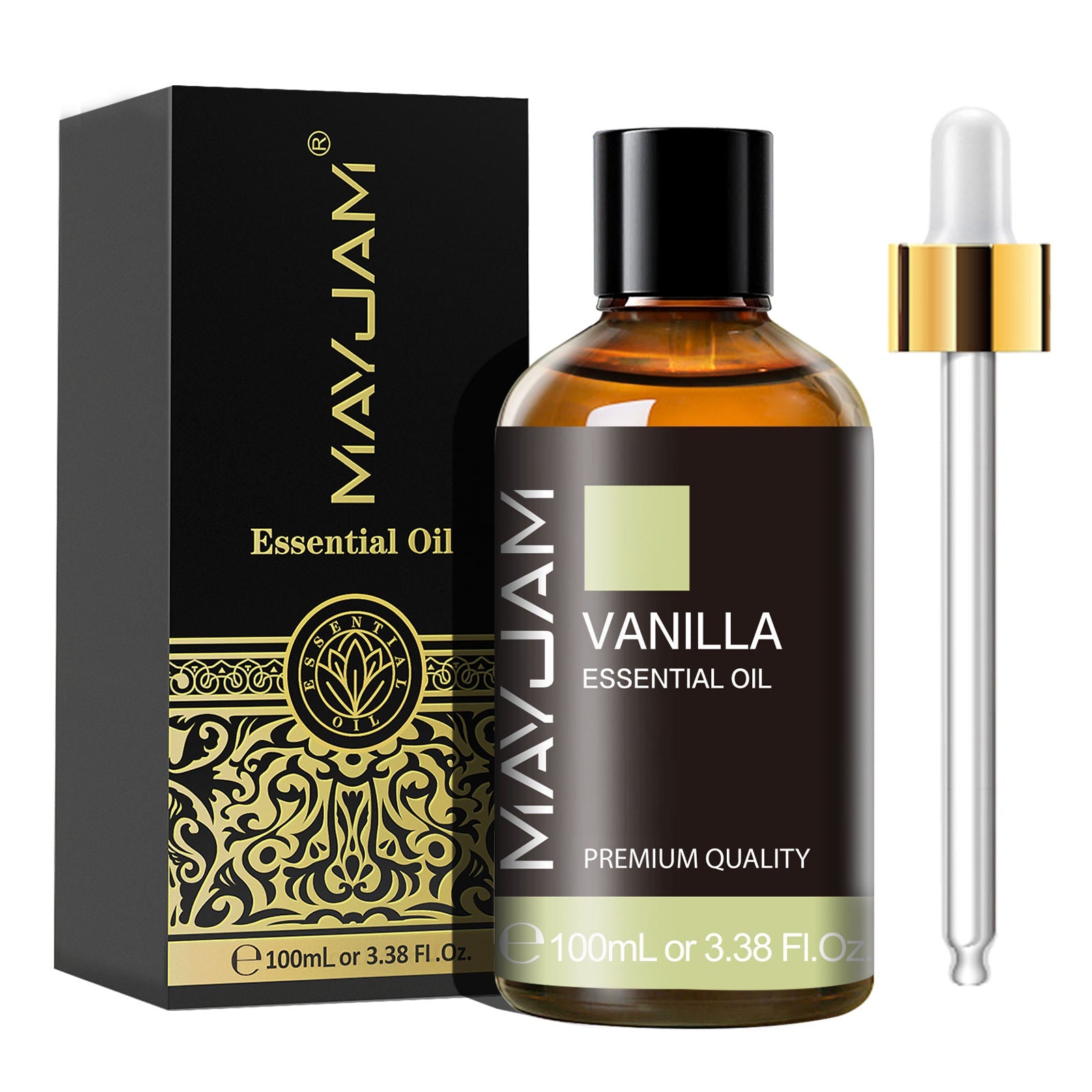 Vanilla Essential Oil 100ml | Natural Aromatherapy | Mayjam